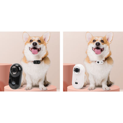 1080P Cat Collar Camera Pet Sport Camera with Back Clip Case Strap Indoor O