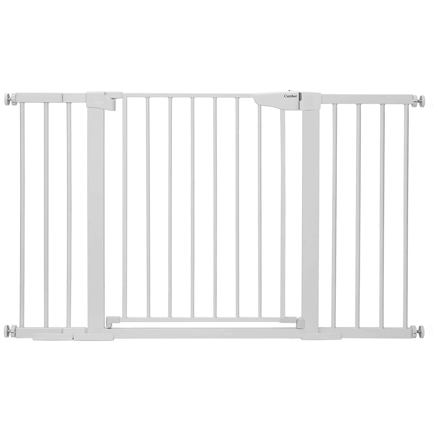 29.7-51.5" Baby Gate Extra Wide, Safety Dog Gate for Stairs, Easy Walk Thru Auto Close Pet Gates for the House, Doorways, Child Gate Includes 4 Wall Cups,White, Mom'S Choice Awards Winner