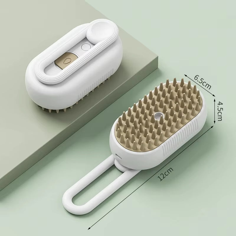 4 in 1 Cat Steam Brush Steamy Dog Brush Electric Spray Cat Hair Brushes for Massage Pet Grooming Comb Long Short Hair Removal